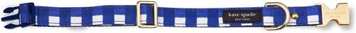 Show full view: Kate Spade New York Polyester Dog Collar, Navy Gingham, Small/Medium: 11 to 15-in neck, 3/4-in wide slide 2 of 3