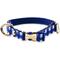 Show in main carousel: Kate Spade New York Polyester Dog Collar, Navy Gingham, X-Small: 8 to 11-in neck, 1/2-in wide slide 1 of 3