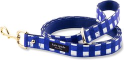 Kate Spade New York Polyester Dog Leash, Navy Gingham, Medium/Large: 6-ft long, 1-in wide