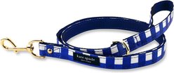 Kate Spade New York Polyester Dog Leash, Navy Gingham, Small/Medium: 4.5-ft long, 3/4-in wide