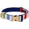 Show in main carousel: Kate Spade New York Polyester & Nylon Standard Dog Collar, Adventure Stripe, Large: 15 to 24-in neck, 1-in wide slide 1 of 3