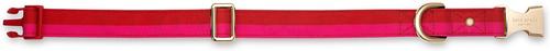 Show full view: Kate Spade New York Polyester & Nylon Standard Dog Collar, Red & Pink Colorblock, Large: 15 to 24-in neck, 1-in wide slide 2 of 2