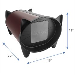 KatKabin DezRez Plastic Cat House, Chocolate Brown slide 2 of 2