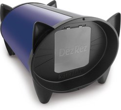 KatKabin DezRez Plastic Cat House, Royal Blue