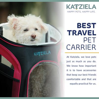 Show full view: Katziela Airline Approved Backpack Dog & Cat Carrier, 16-in, Red slide 5 of 8