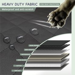 Katziela Extended Back Car Seat Cover, Large, Black slide 2 of 8