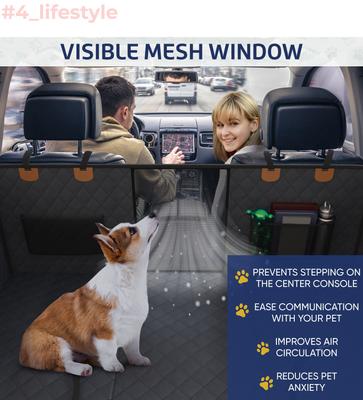 Show full view: Katziela Extended Back Car Seat Cover, Large, Black slide 5 of 9