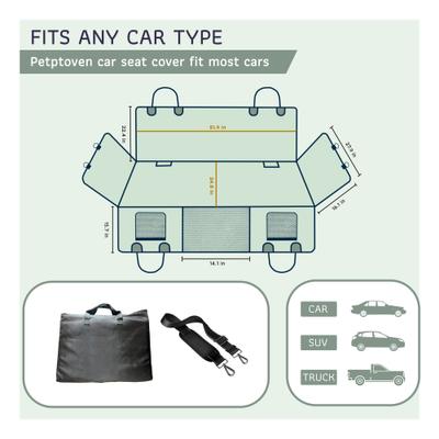 Show full view: Katziela Extended Back Car Seat Cover, Large, Black slide 2 of 9