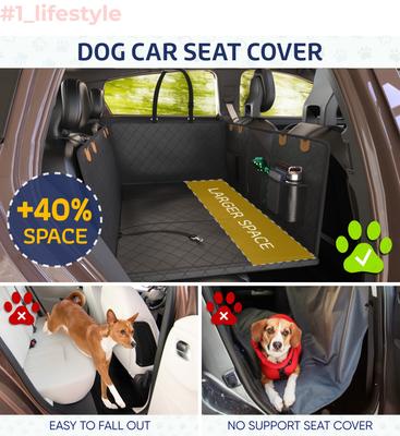 Show full view: Katziela Extended Back Car Seat Cover, Large, Black slide 6 of 9