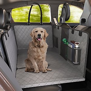 Katziela Extended Back Car Seat Cover, Large, Gray