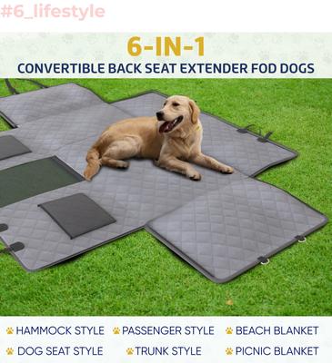 Show full view: Katziela Extended Back Car Seat Cover, Large, Gray slide 9 of 10