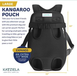 Katziela Kangaroo Pouch Breathable Mesh Dog Carrier, Large slide 2 of 7