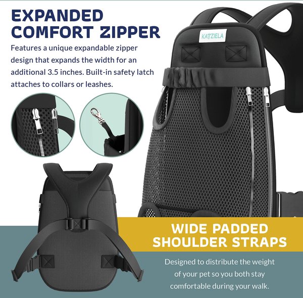 Show full view: Katziela Kangaroo Pouch Breathable Mesh Dog Carrier, Large slide 4 of 8