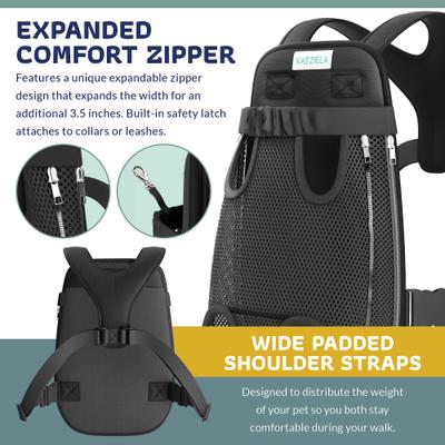Show full view: Katziela Kangaroo Pouch Breathable Mesh Dog Carrier, X-Large slide 4 of 8