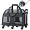 Show in main carousel: Katziela Luxury Rider Pro Removable Wheels & Double Telescopic Handle Airline-Approved Dog & Cat Carrier Bag, Black & Blue slide 1 of 7