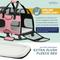 Show in main carousel: Katziela Luxury Rider Pro Removable Wheels & Double Telescopic Handle Airline-Approved Dog & Cat Carrier Bag, Pink/White slide 7 of 9