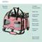 Show in main carousel: Katziela Luxury Rider Pro Removable Wheels & Double Telescopic Handle Airline-Approved Dog & Cat Carrier Bag, Pink/White slide 5 of 9