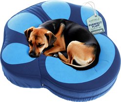 Katziela Paw Shaped Pillow Dog & Cat Bed, Blue, Medium: 30-in slide 1 of 6