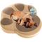 Show in main carousel: Katziela Paw Shaped Pillow Dog & Cat Bed, Coconut Brown, Small: 25-in slide 1 of 7