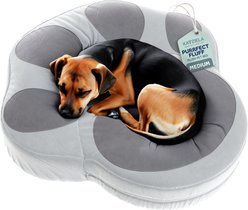 Katziela Paw Shaped Pillow Dog & Cat Bed, Gray, Medium: 30-in