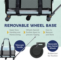 Katziela Quilitied Airline Approved Bag Dog & Cat Carrier, 16-in, Blue slide 2 of 7