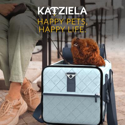 Show full view: Katziela Quilitied Airline Approved Bag Dog & Cat Carrier, 16-in, Blue slide 8 of 9