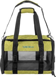 Katziela Quilted Companion Dog & Cat Carrier, Green, Medium