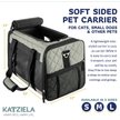 Show in main carousel: Katziela Quilted Companion Dog & Cat Carrier, Grey, Small slide 2 of 6