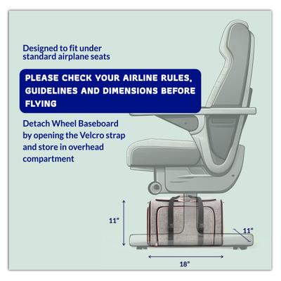 Show full view: Katziela Rolling Rover Airline Approved Bag Dog & Cat Carrier, 18-in, Gray & Pink slide 6 of 10