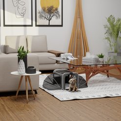 Katziela Rolling Rover Airline Approved Bag Dog & Cat Carrier, 18-in, Gray & White slide 2 of 9