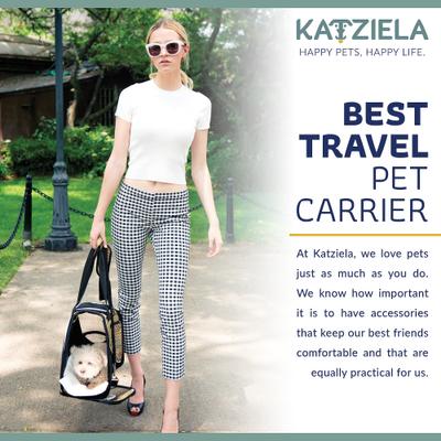 Show full view: Katziela Safari Sleeper Dog & Cat Carrier, Black slide 5 of 7