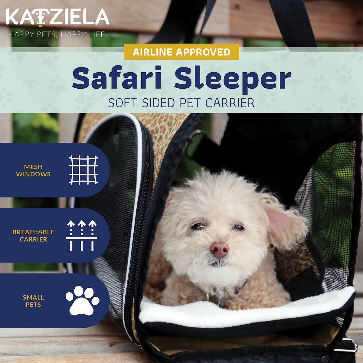 Katziela Safari Sleeper Dog & Cat Carrier