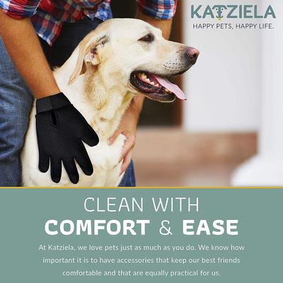 Show full view: Katziela Silicone Dog Grooming Glove, Black slide 7 of 8