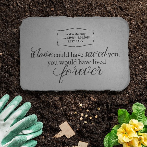 Kay Berry If Love Could Have Saved You Personalized Pet Memorial Stone