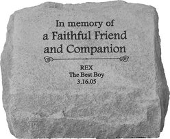 Kay Berry In Memory of a Faithful Friend Personalized Dog & Cat Urn