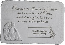 Kay Berry Our Hearts Still Ache Angel Personalized Pet Memorial Stone