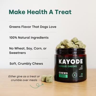Show full view: Kayode Canine NutriGreens Chews Vitamin & Probiotic Supplement for Dogs, 90 count slide 5 of 10