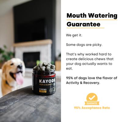 Show full view: Kayode Itch & Allergy Turkey & Salmon Flavored Chews Allergy Supplement for Dogs, 90 count slide 8 of 10