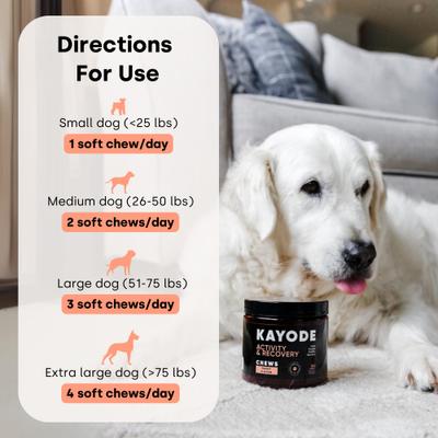 Show full view: Kayode Joint & Recovery Trout Flavored Chews Joint & Muscle Supplement for Dogs, 90 count slide 8 of 9