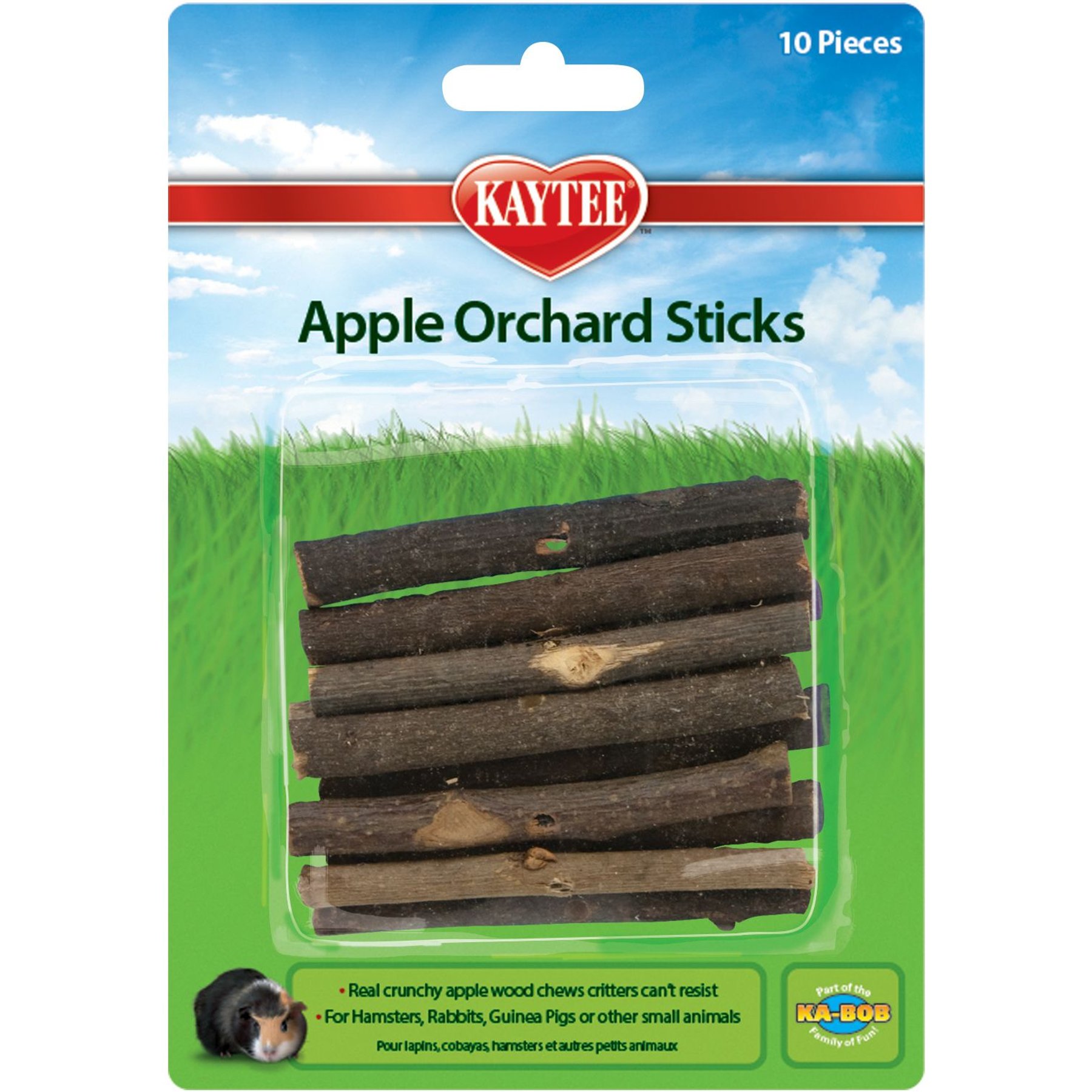 Kaytee Apple Orchard Sticks Small Animal Treats, 10 count