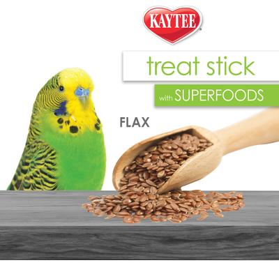 Show full view: Kaytee Avian Superfood Treat Stick Flax Bird Treat, 5.5-oz bag slide 6 of 9