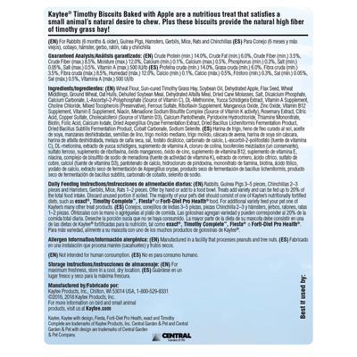 Show full view: Kaytee Baked Apple Timothy Biscuit Small Animal Treats, 4 count slide 3 of 8