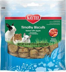 Kaytee Baked Apple Timothy Biscuit Small Animal Treats, 4-oz bag