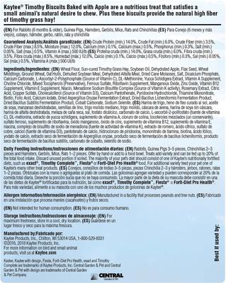 Show full view: Kaytee Baked Apple Timothy Biscuit Small Animal Treats, 4-oz bag slide 4 of 11