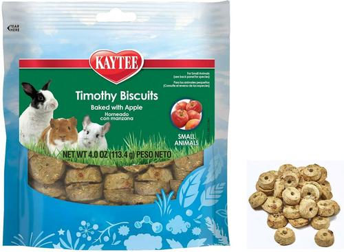 Show full view: Kaytee Baked Apple Timothy Biscuit Small Animal Treats, 4-oz bag slide 10 of 11