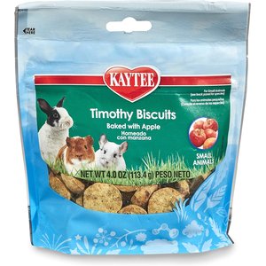 Kaytee Baked Apple Timothy Biscuit Small Animal Treats, 4-oz bag