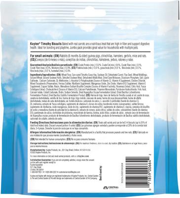 Show full view: Kaytee Baked Carrot Timothy Biscuit Small Animal Treats, 10-oz bag slide 5 of 6