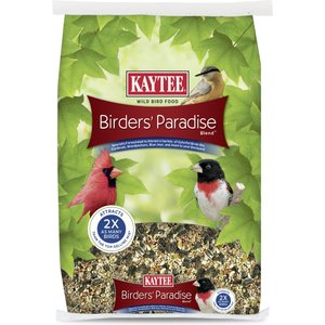 Kaytee Birders' Paradise Blend Sunflower, Safflower & Peanuts Songbird Wild Bird Food, 16-lb bag