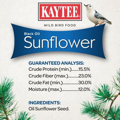 Show full view: Kaytee Black Oil Sunflower Bird Food, 5-lb bag slide 6 of 11