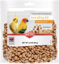 Kaytee Bonding Bits Peanut Butter Flavored Bird Training Treats, 3-oz bag
